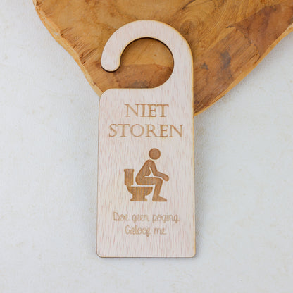 Deurhanger - Niet storen, doe geen poging. Geloof me.