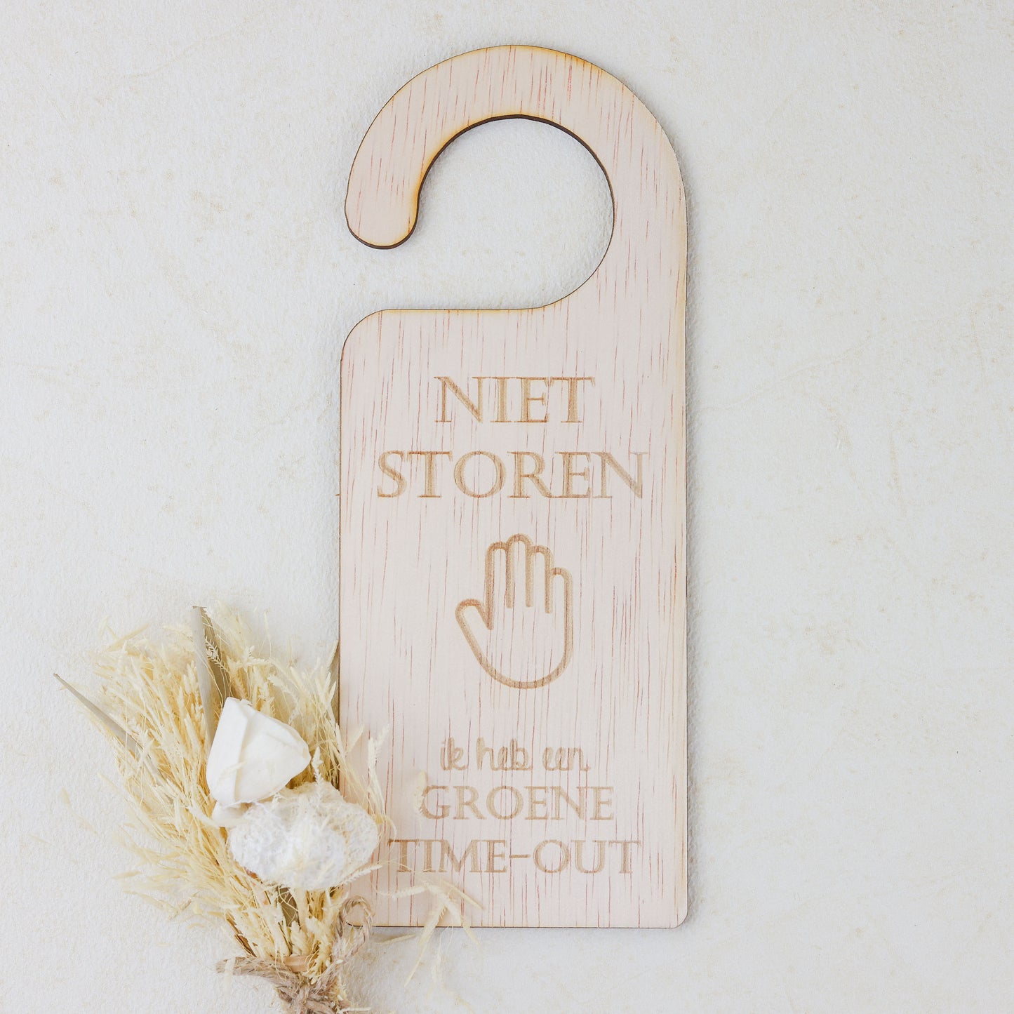 Deurhanger - Niet storen, ik heb een GROENE TIME-OUT