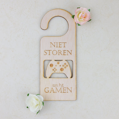 Deurhanger - Niet storen, aan het gamen.