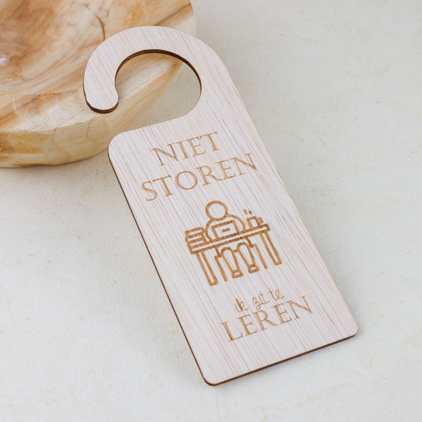 Deurhanger - Niet storen, ik zit te leren.