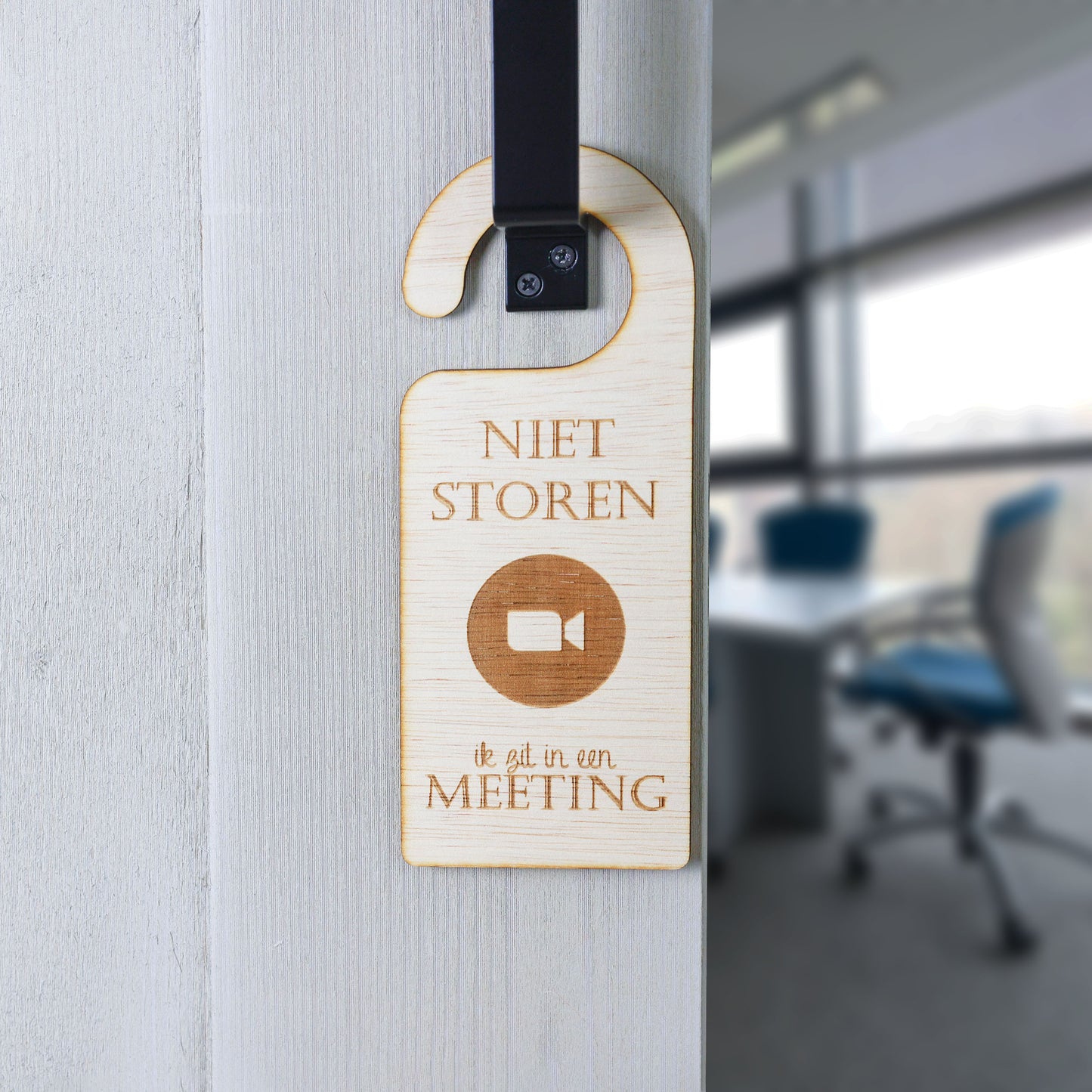 Deurhanger - Niet storen, ik zit in een meeting.