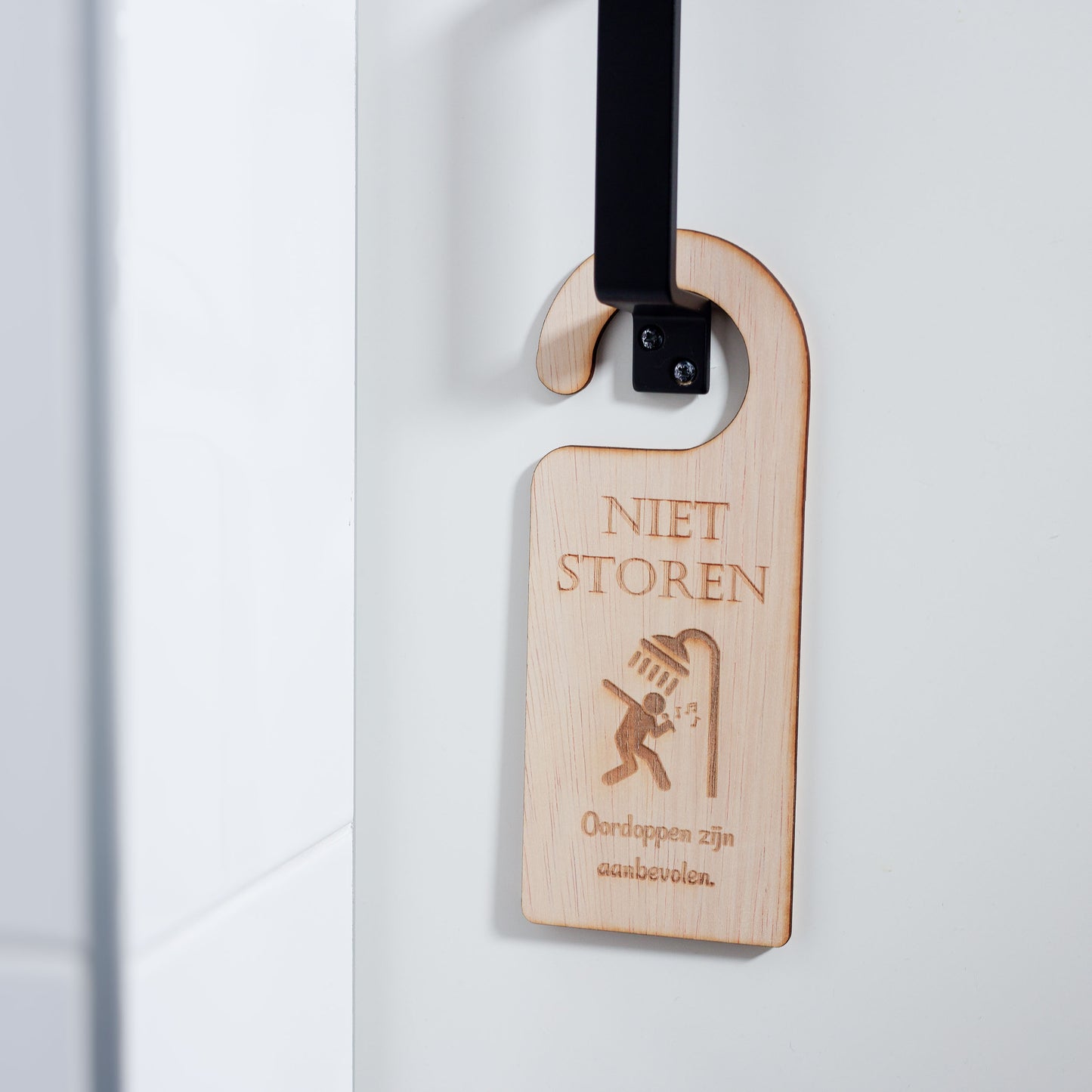 Deurhanger - Niet storen, oordoppen zijn aanbevolen